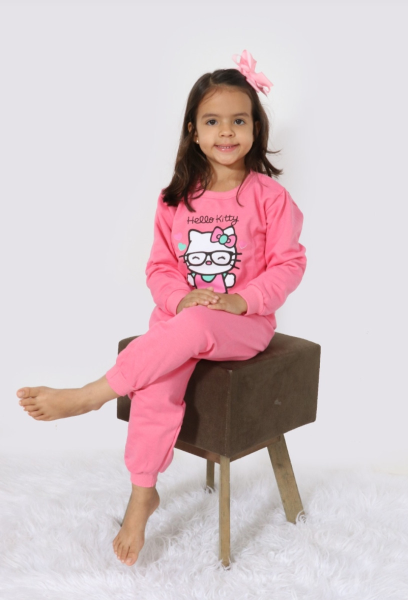 CONJUNTO MOLETOM JUVENIL FEMININO 2/4/6