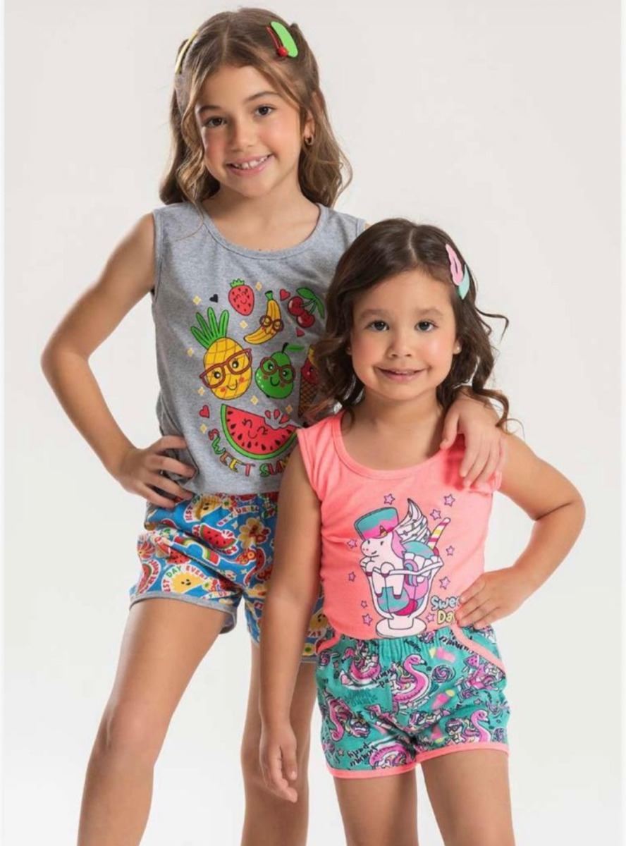 CONJUNTO SHOPPING ANALÊ INFANTO JUVENIL 2/8 ANOS -180-