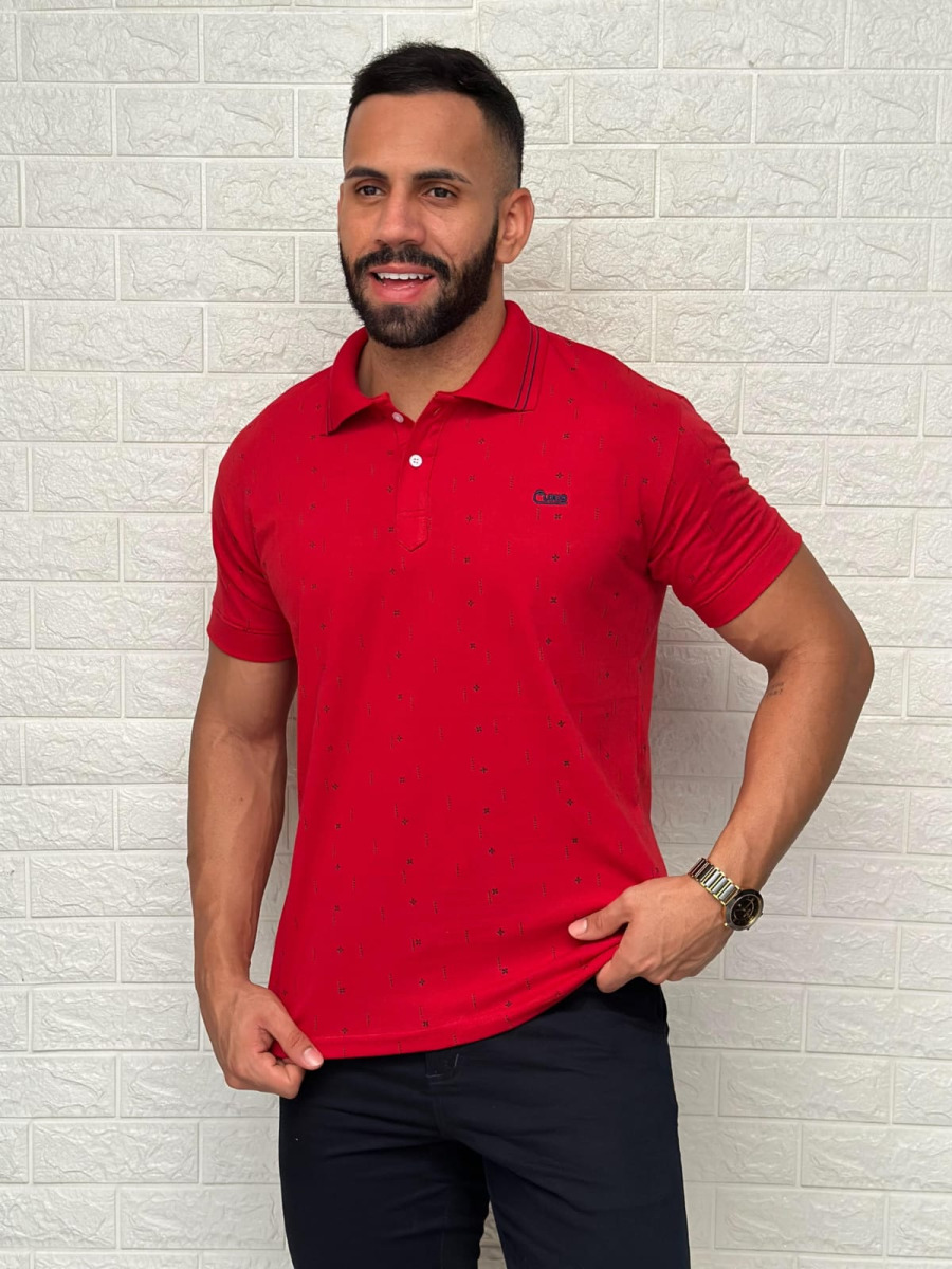 GOLA PÓLO ESTAMPADA ALGODÃO P/GG