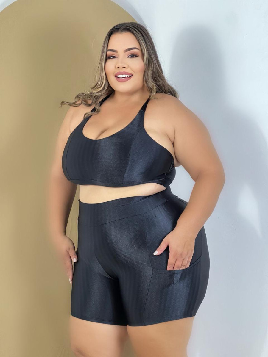 TOP CRUZADO 3D POLIAMIDA PLUS SIZE -GG-