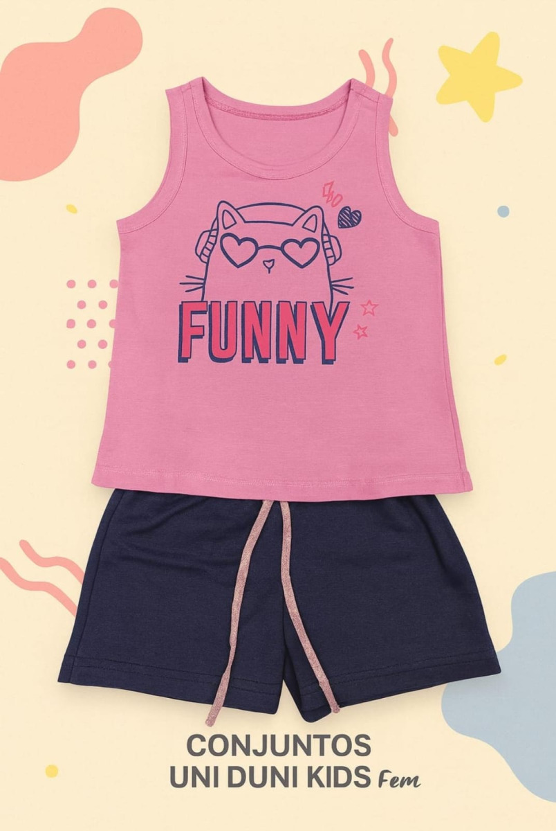 CONJUNTO SHOPPING UNIDUNI FEMININO   1/8