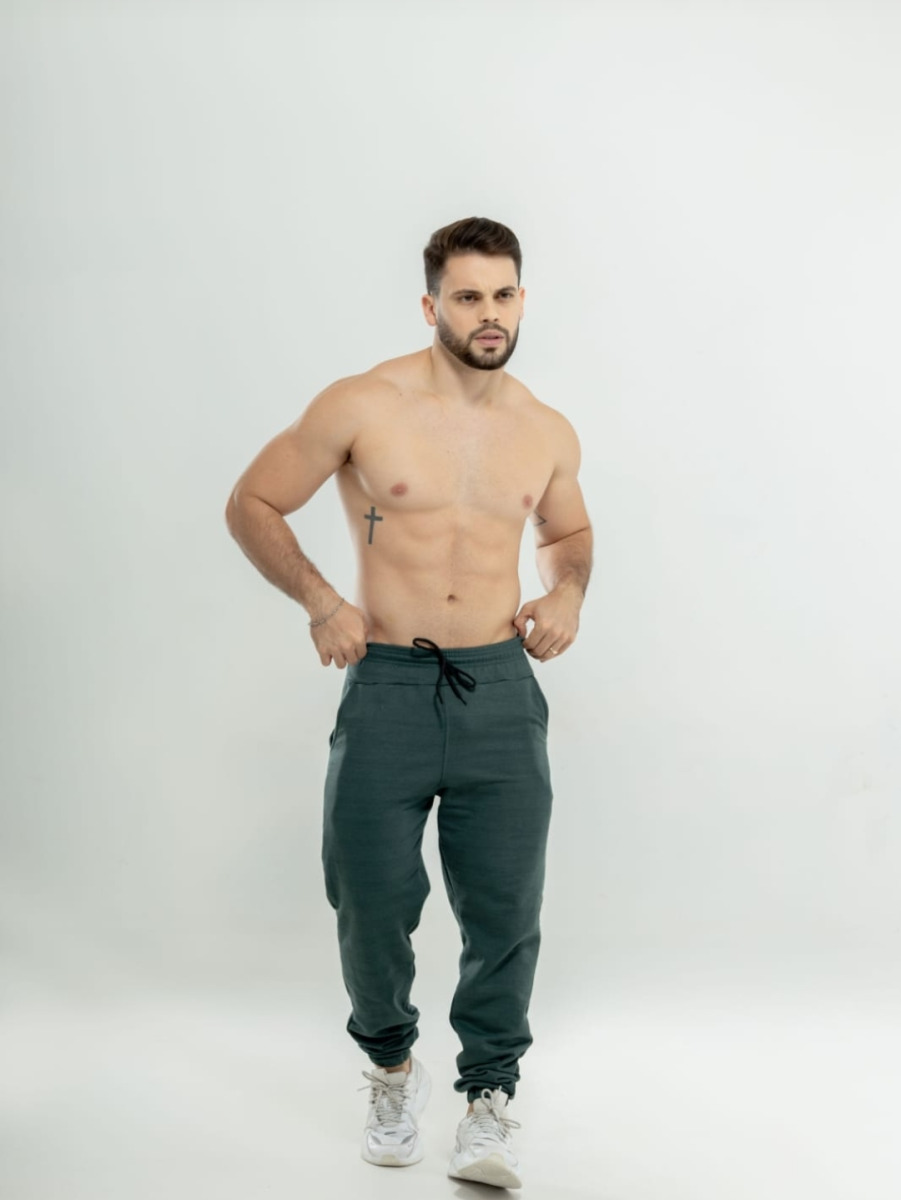 CALÇA MOLETOM MASCULINA FLANELADO P/GG