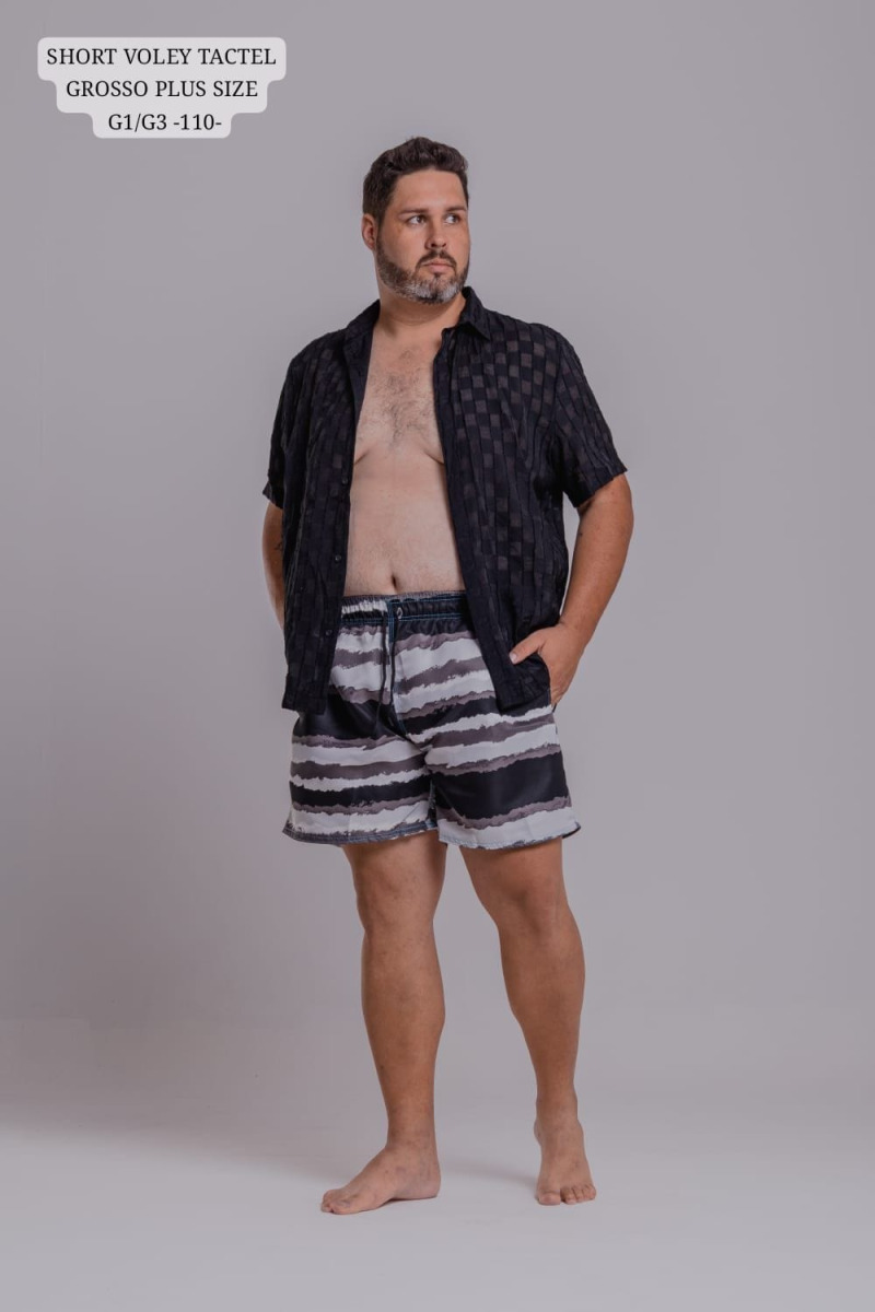 SHORT VOLEY TACTEL GROSSO PLUS SIZE G1/G3 -110-