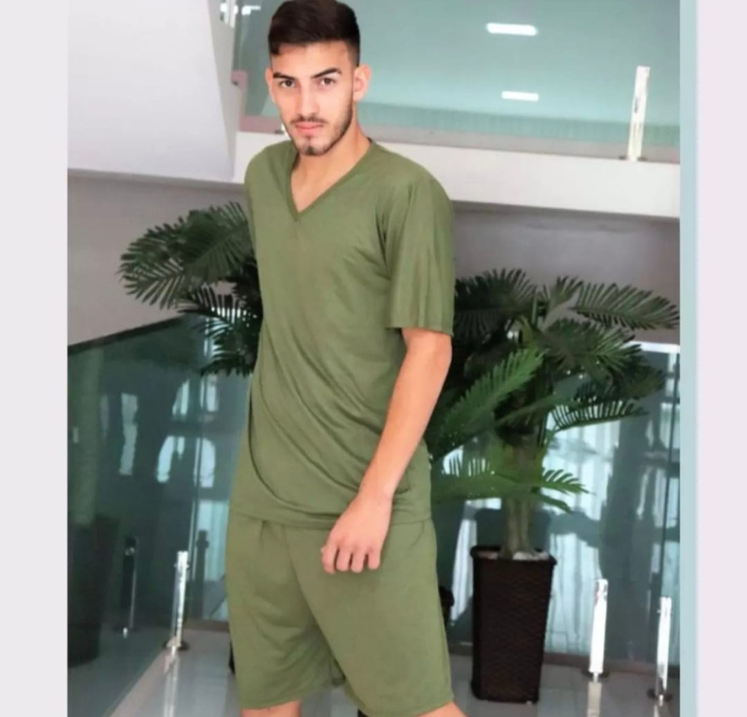 PIJAMA ADULTO MASCULINO 100% ALGODÃO P/G