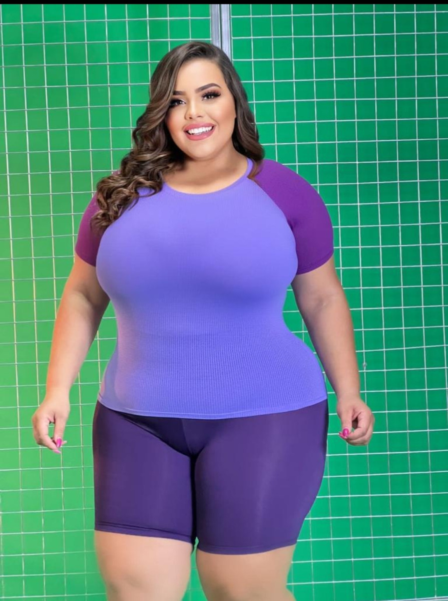 BABY LOOK POLIAMIDA PLUS SIZE  BARRADA -GG- 011-