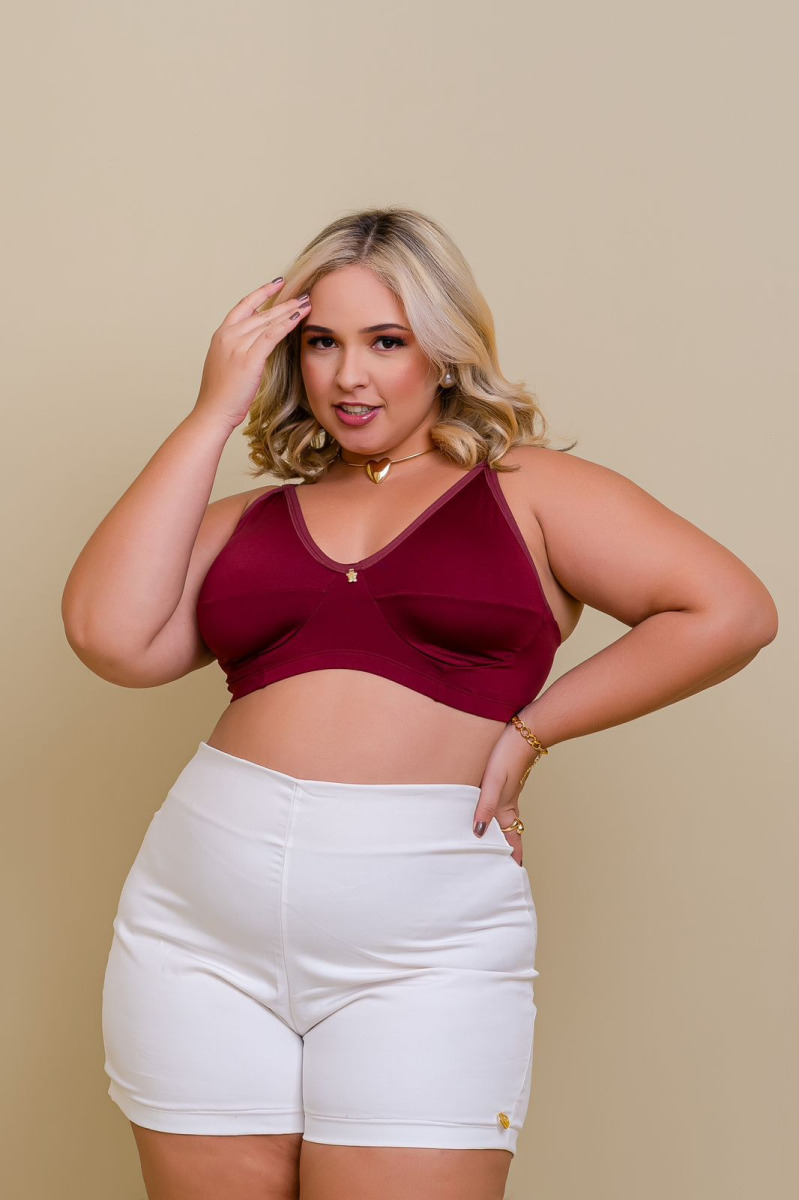 SUTIÃ PLUS SIZE SEM BOJO POLIAMIDA/ FECHO TRAZEIRO 48/52