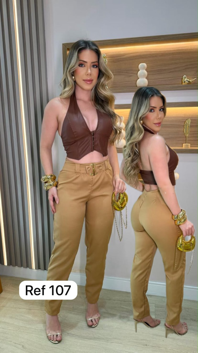 CALÇA ALFAIATARIA COM ZIPER M/G-107-
