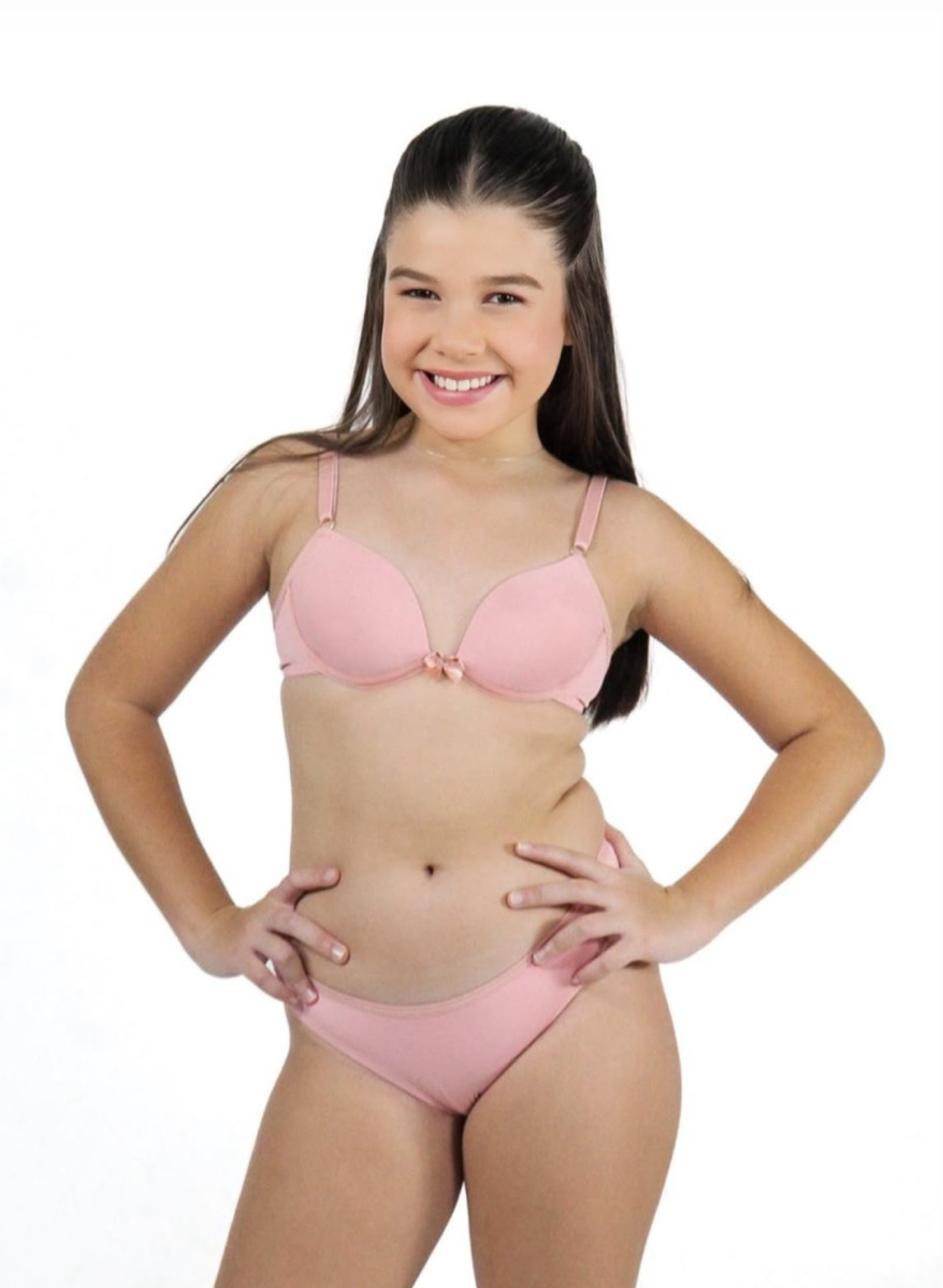 CONJUNTO MENINA MOÇA POLIAMIDA COM BOJO 12/16