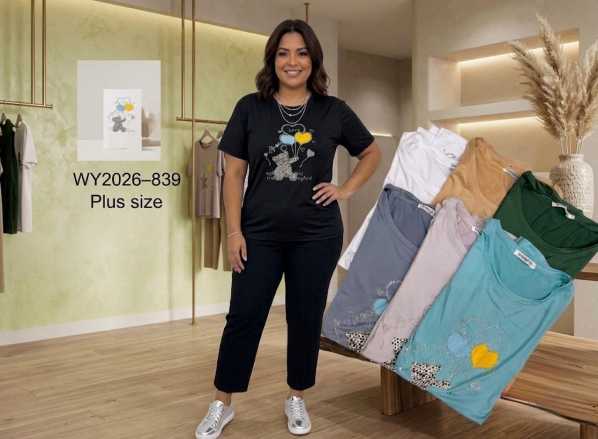 BLUSA PLUS SIZE SUEDE BORDADA IMPORTADA G1/G3 -839-