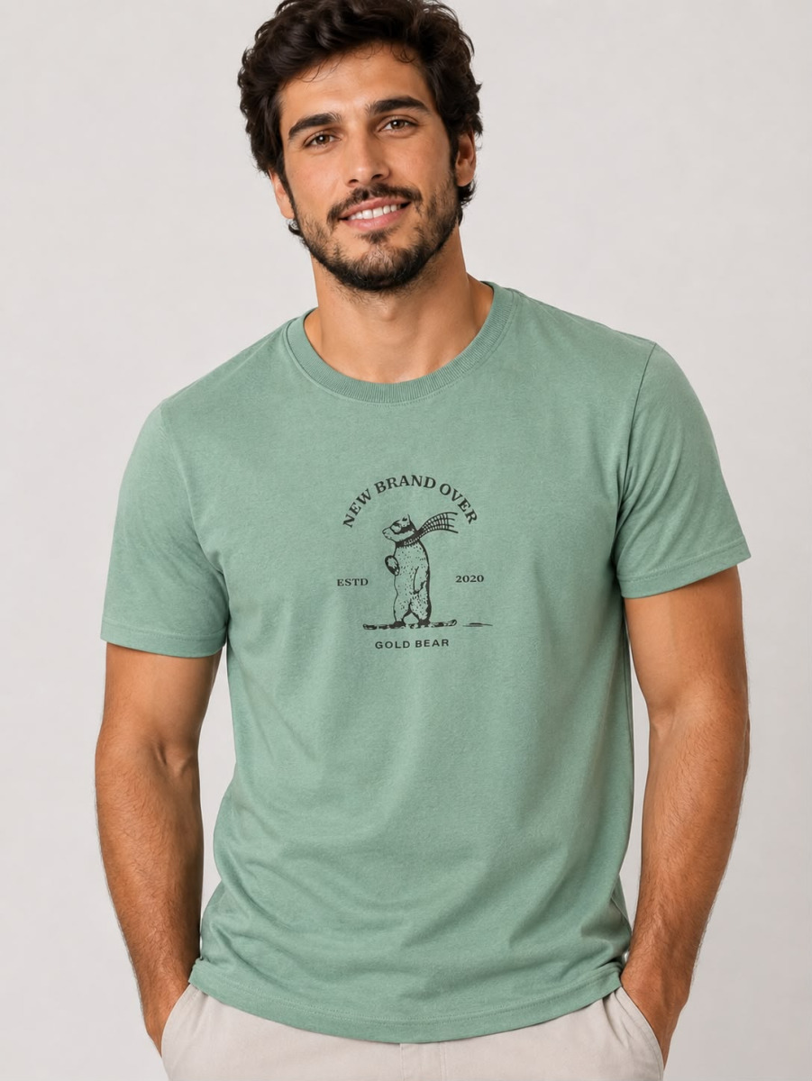 GOLA CARECA GOLDBEAR ESTAMPADA P/GG