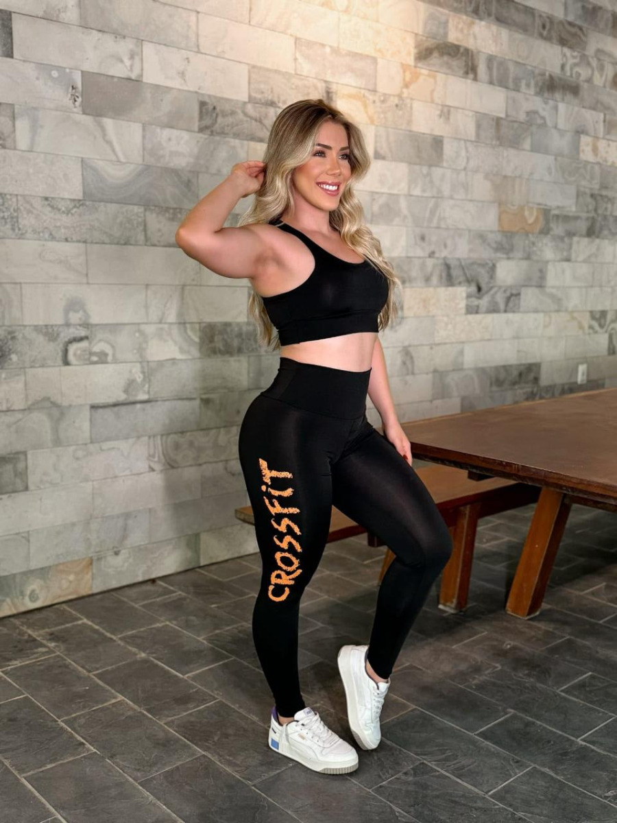 CONJUNTO FITNES CALÇA ESTAMPARIA -G-