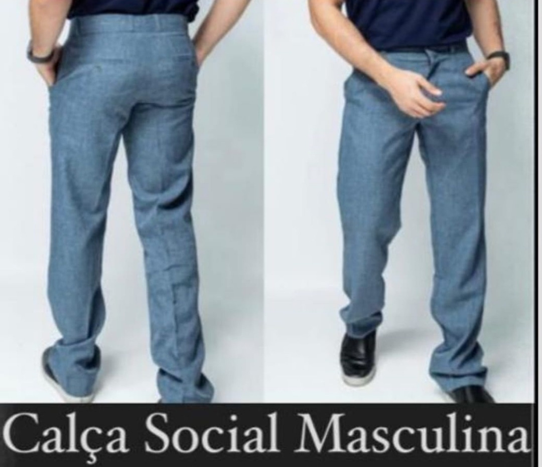 CALÇA SOCIAL MASCULINA -38/48-