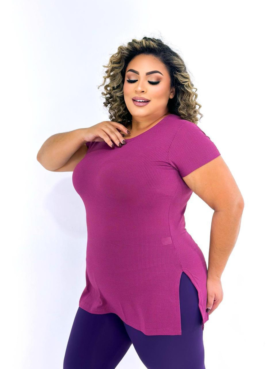 BABY LOOK POLIAMIDA ABERTURA LATERAL PLUS SIZE-GG-02-