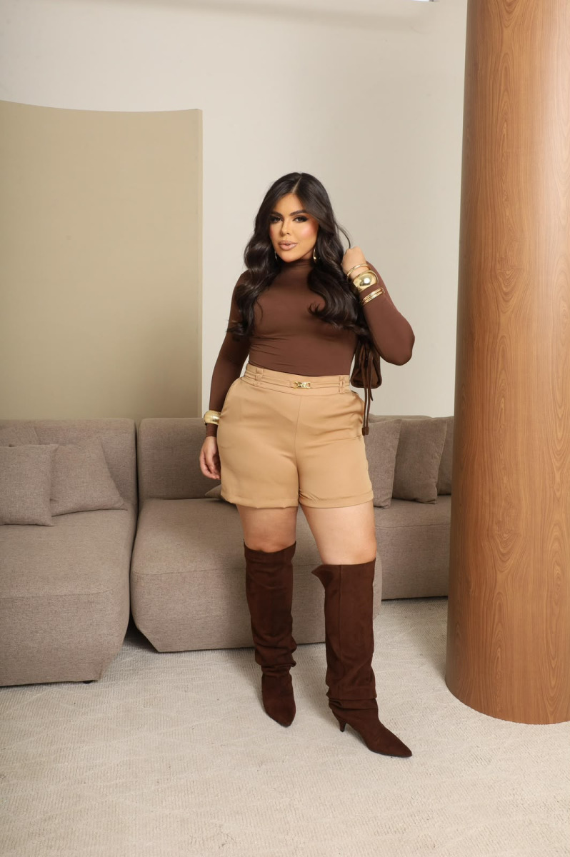 SHORT ALFAIATARIA PLUS SIZE -760-