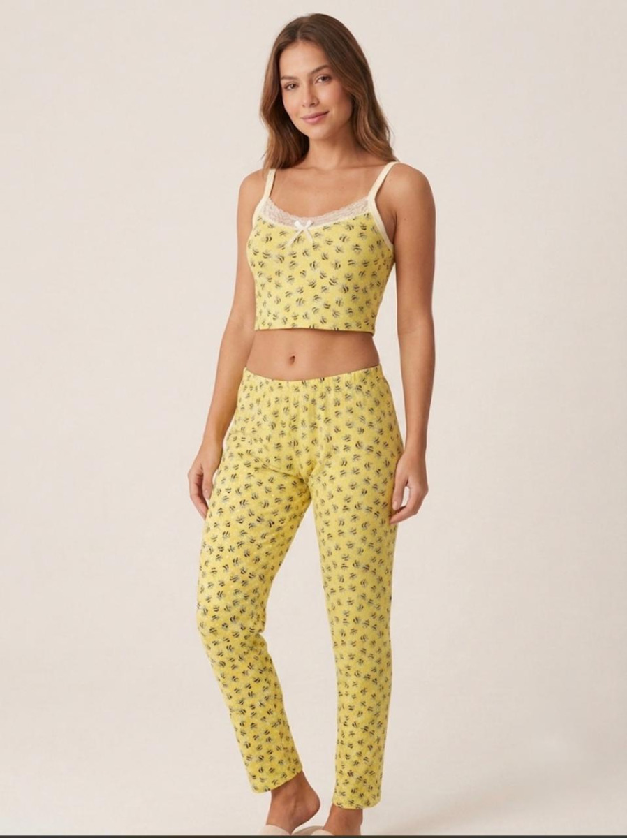 PIJAMA SUEDE CALÇA LONGO M/G