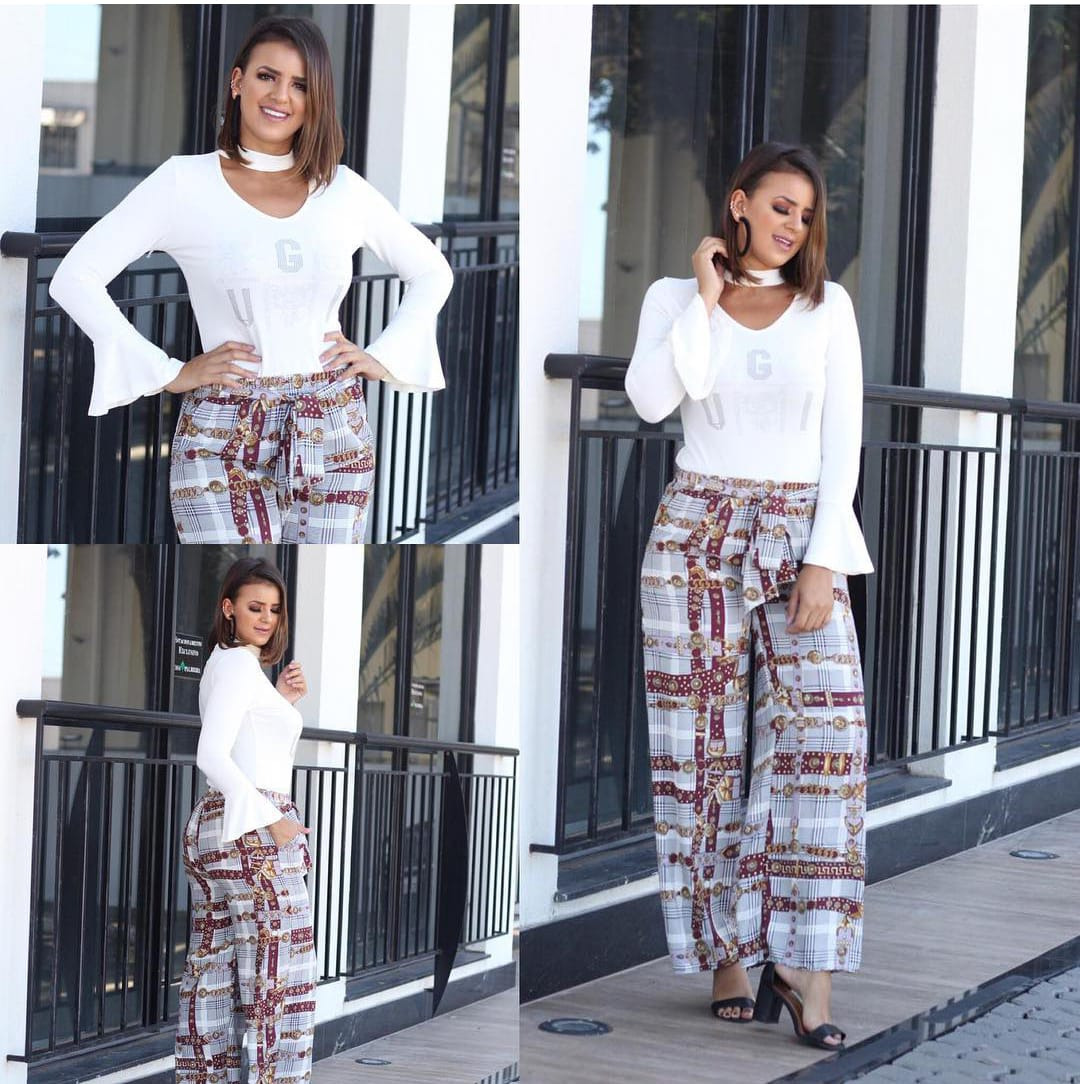 CALÇA IMPORTADA BOLSO/ CINTO  P/GG-94251-