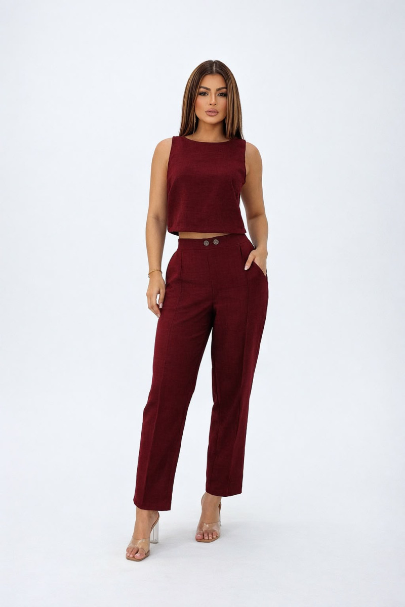 CONJUNTO CALÇA SLIM LINHÃO M/G -921-