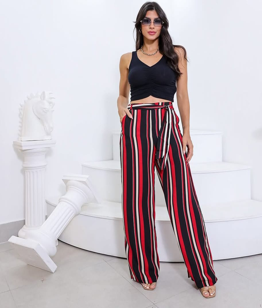 CALÇA IMPORTADA LISTRADA P/GG-5335-