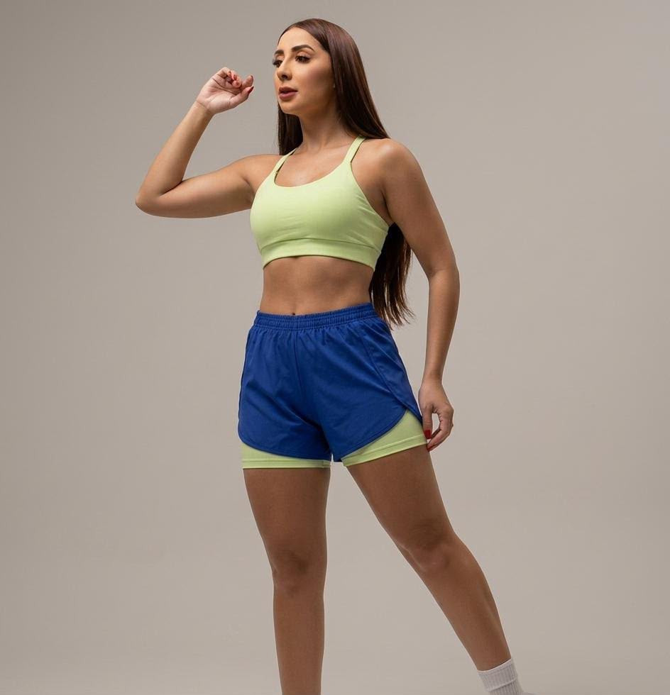 SHORT DUPLO FEMININO ABANHADO M/GG -063-
