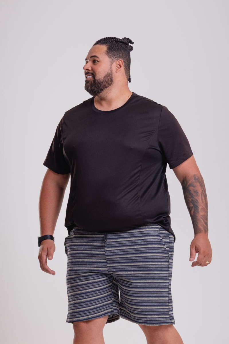 SHORT LOBO PLUS SIZE COM ABERTURA G1/G3 -K-06