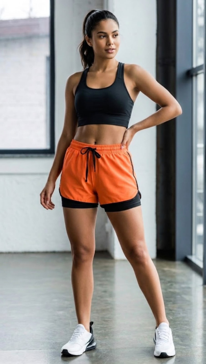 SHORT DUPLO IMPORTADO FEMININO L/4XL-DK-001