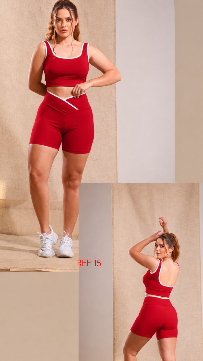 CONJUNTO FITNES SHORT VIÉS -15-