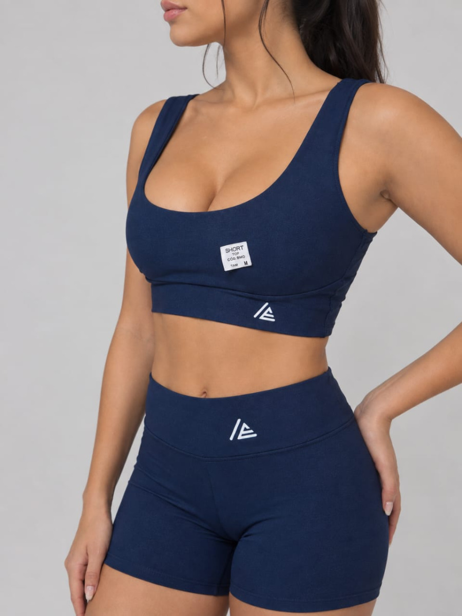 CONJUNTO FITNES SHORT TOP -U- M/GG