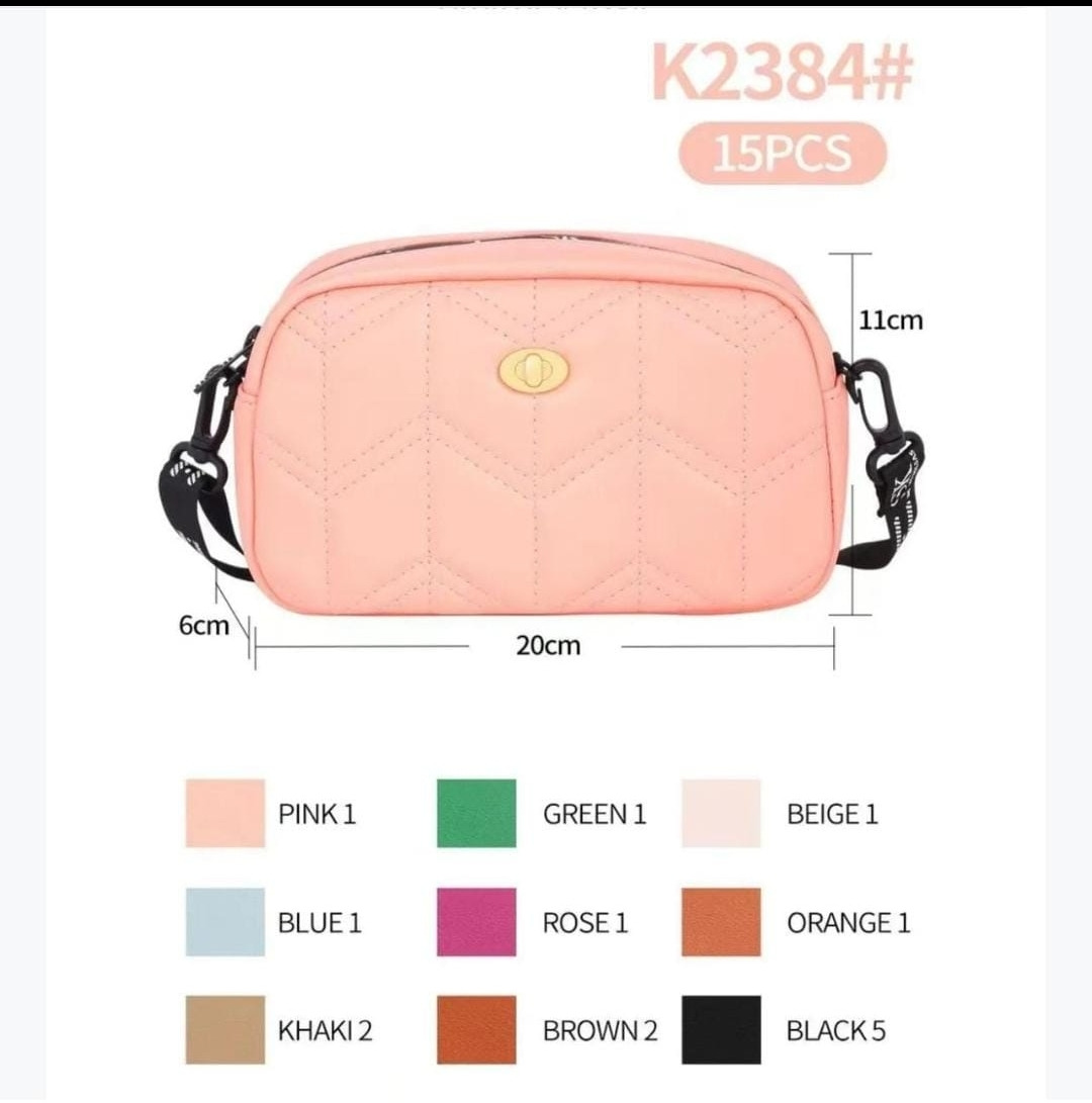 BOLSA IMPORTADA ZIPER/ ALÇA REGULÁVEL-2384