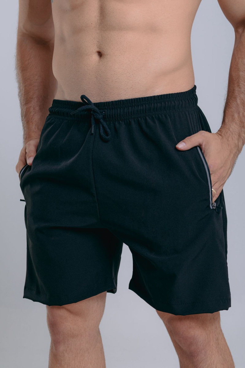 SHORT LOBO ADULTO COM ZÍPER BOLSO P/GG -K-13