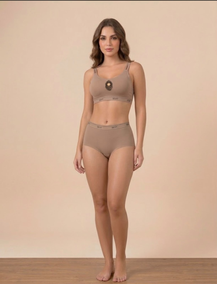 CONJUNTO POLIAMIDA LASER  IMPORTADO COM BOJO SEXY P/GG- 209-