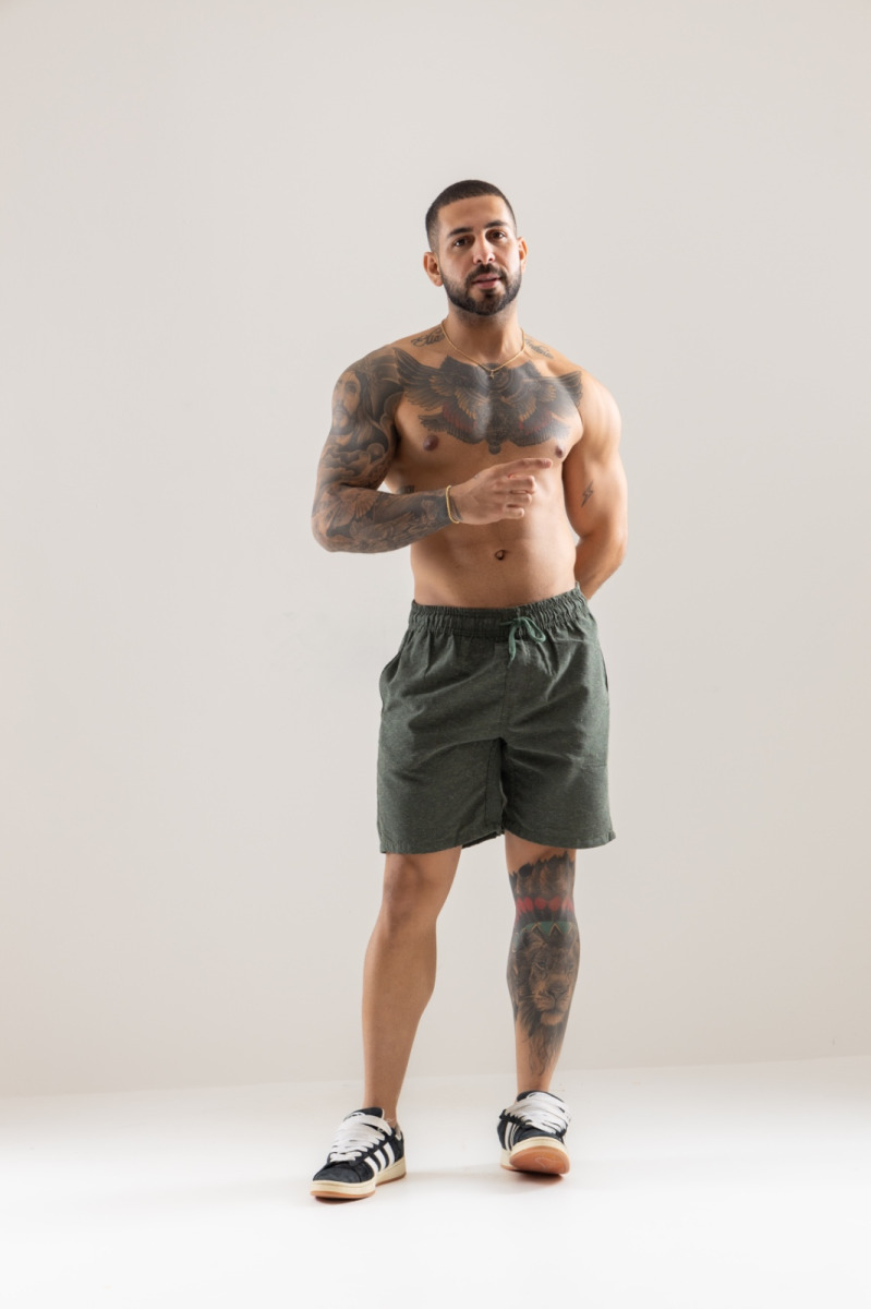 SHORT LOBO ADULTO LISO C/ ABERTURA P/GG-K-01-