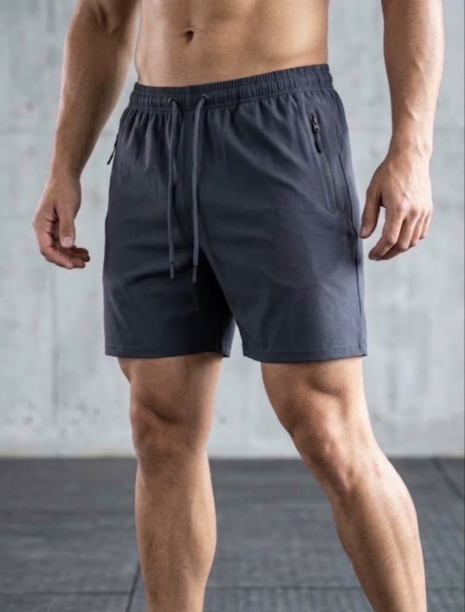 SHORT IMPORTADO POLIAMIDA MASCULINO BOLSO COM ZÍPER P/GG-802-