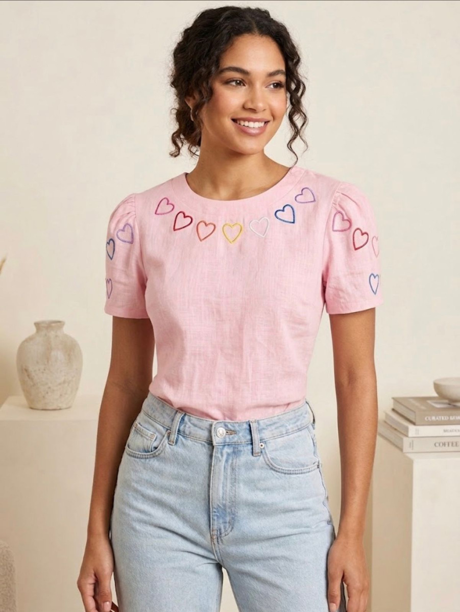 BLUSA IMPORTADA BORDADA P/GG -3229-