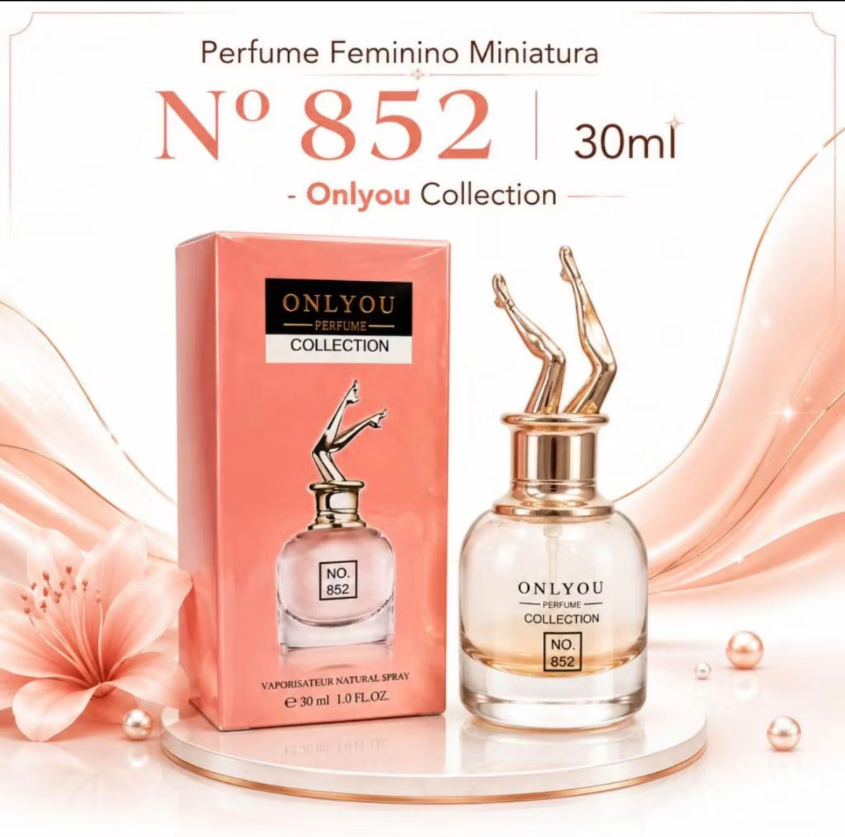 PERFUME FEMININO ONLYOU COLLECTION  Nº 852 (30ml).
